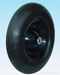 pneuamtic RUBBER WHEEL  3.50-8 with rib pattern