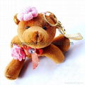 Teddy plush phone pendant bag pendant