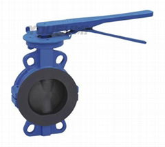 PTFE PFA FEP TEFLON PPI LINED Butterfly Valve