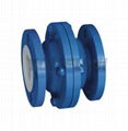 PFA FEP TEFLON PTFE Lined Vertical Lift Check Valve 1