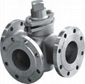 PTFE PFA FEP TEFLON ETFE Lined Plug Valve 3