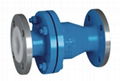 PFA FEP TEFLON PTFE Lined Vertical Lift Check Valve 4