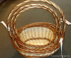 willow nature flower basket