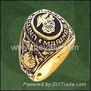 champions ring ;military ring ;class ring in brass 5