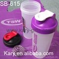 Plastic Mixing Protein Shaker Bottle 2