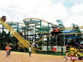 amusement park big roller spinning coaster