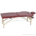 wooden massage table