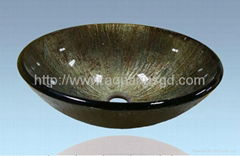 2011 New Tempered Glass Vessel Sink AQ2029