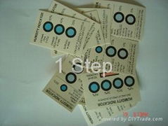 humidity indicator card, 5-60%RH, blue-pink