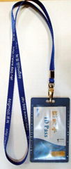 Working lanyard with card holer