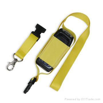 Lanyard with cellphone holder