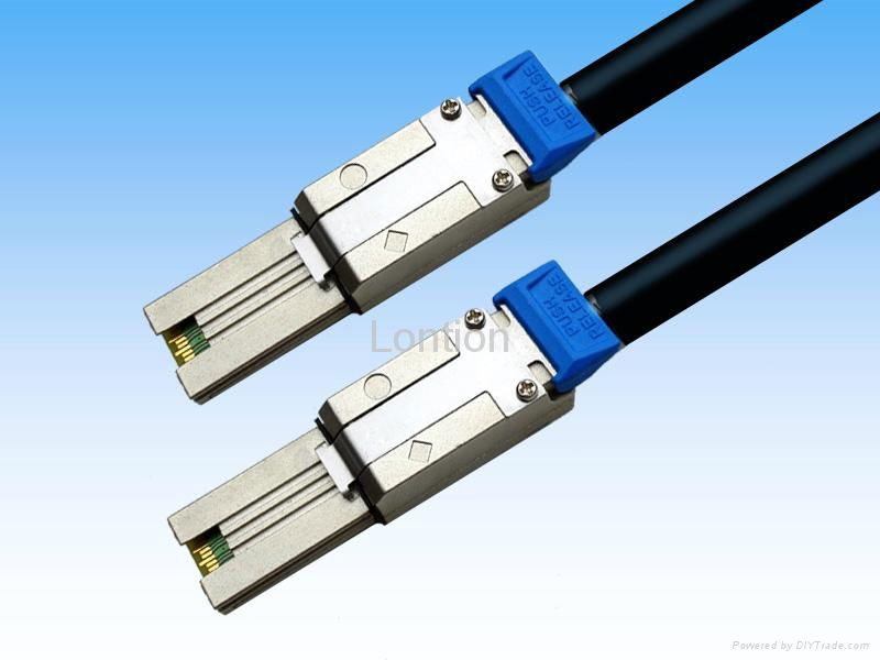   External MINI SAS Cable - 4xSAS (SFF-8470)  to 4x SAS (SFF-8470 ) 4