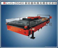 Laser engraving and cutting machine for home textile