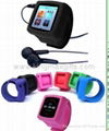 Popular ipod mp4 silicone watch