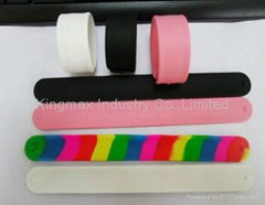 silicone slap band