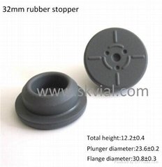 32mm bromobutyl rubber stopper ISO standard