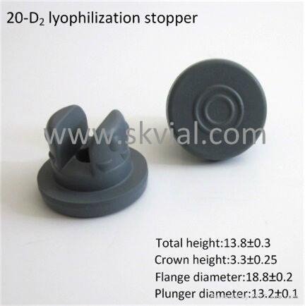 20mm lyophilization stopper with two legs