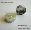 20mm aluminum seal cap with central tear