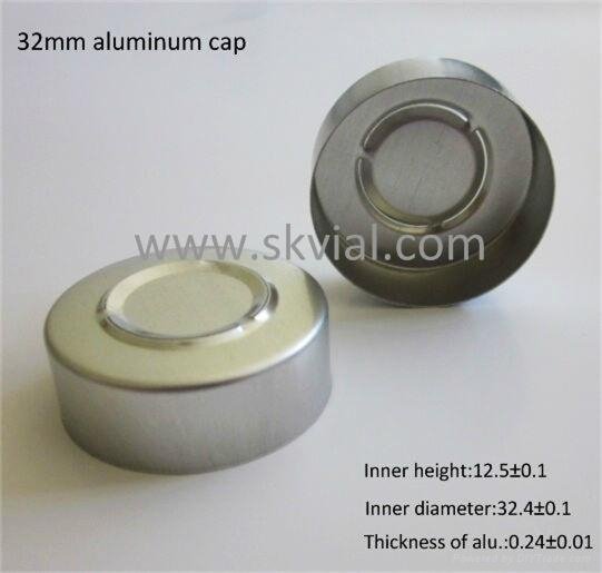 32mm aluminum seal cap for infusion bottle