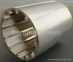 cylinder shape wedge wire screen/wedge wire cylinder screen 