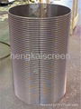 stainless steel wedge wire wrap sieve cylinder screen 