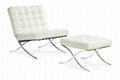 Barcelona Chair stainless metal lounge leisure chair living room chair 1