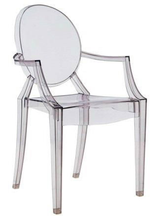 Ghost chair acrylic PC leisure chair living room dining chair outdoor furniture