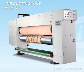 4 color flexo printer slotter diecutter & vibrator auto stacker 5