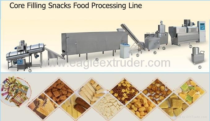 Core filling snacks food machine