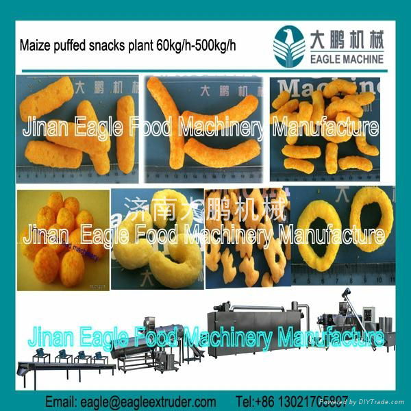 Corn snacks extruder machines