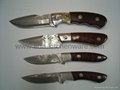 Damascus Pocket Knife 1