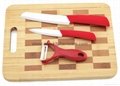 Ceramic Knife Set with Bamboo Cutting Board 2