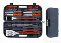 Barbecue Tool Set with Portable Plastic Tools Case Packing 4