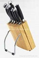 Kitchen Knife Set with Block POM Handle 5