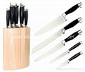 Kitchen Knife Set with Double Steel Cap