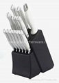 Kitchen Knife Set with Double Steel Cap POM Handle 2