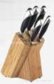 Kitchen Knife Set with Double Steel Cap POM Handle 3