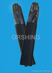 long leather gloves