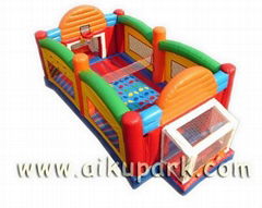 inflatable football court