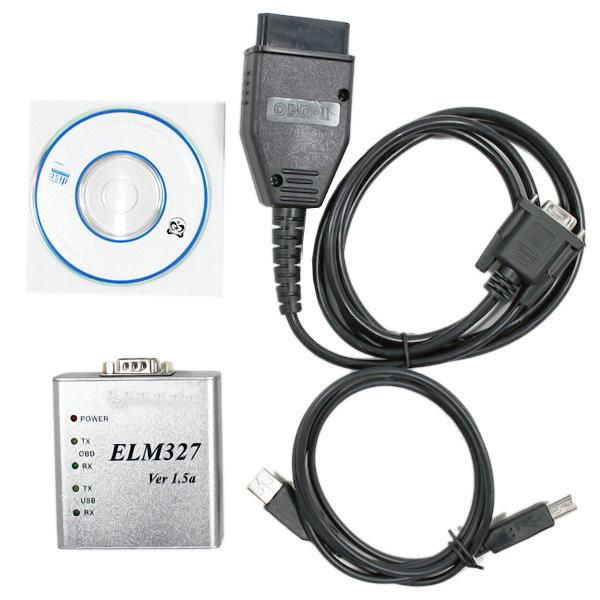 ELM 327 1.5V Metal USB CAN-BUS Scanner ELM327 Software 2