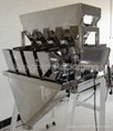 4 head linear weigher for rice, sugar