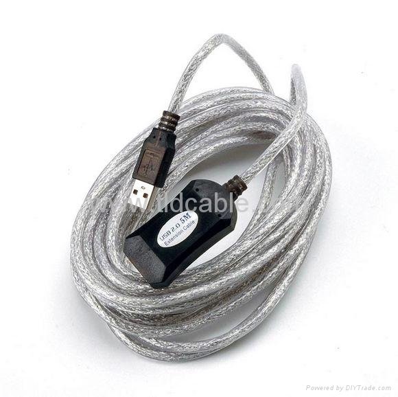 Active USB 2.0 Repeater Cable 5m 16ft