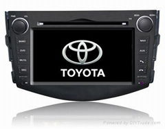 TOYOTA Two-din 7" car dvd player #rav4 with RDS