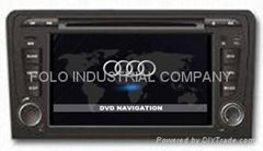 Audi A3 7" HD car dvd player #7900 GPS&DVB-T built-in