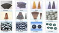 Ball Crusher parts: Ball Crusher Liner, Steel Ball.