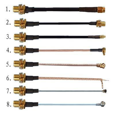 RF interface cable assembly with SMA connector