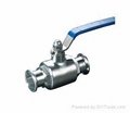 two pieces clamped ball valve 1