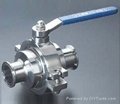 clamped non-retention ball valve 1