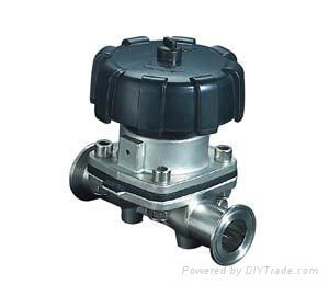 clamped diaphragm valve