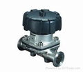 clamped diaphragm valve